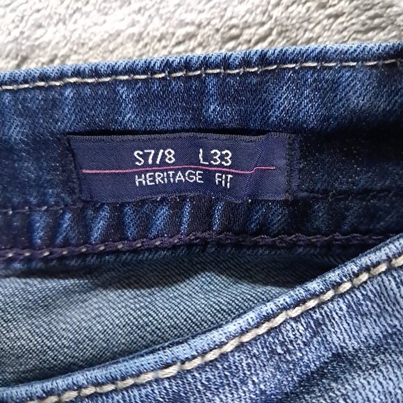 VIGOSS Dublin Boot Cut Jean Women 32x32, Tag 7/8x33 Heritage Fit Embellished - Picture 10 of 16